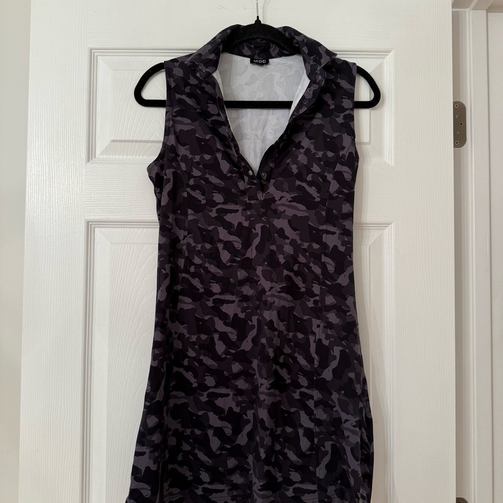 MDC Gray Camouflage Golf Activewear Dress